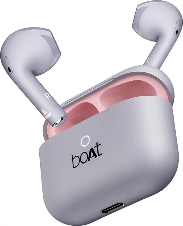 boAt Airdopes Alpha with 35 & 40 HRS Playback, 13mm Drivers, Dual Mics ENx & Beast Mode Bluetooth  (Swedish White, In the Ear) - Image 5