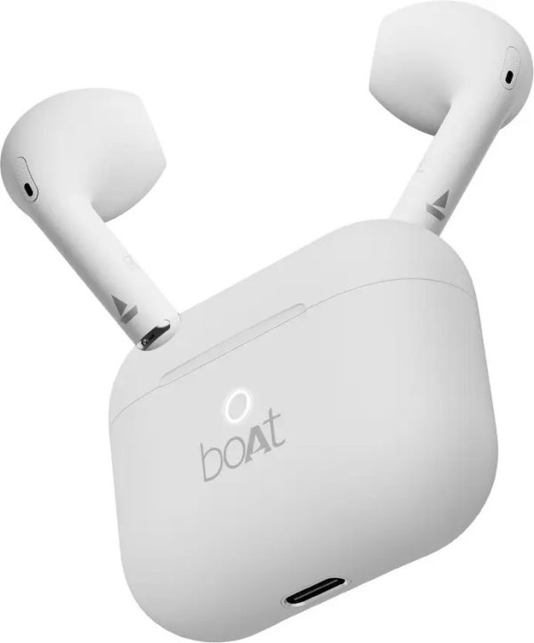 boAt Airdopes Alpha with 35 & 40 HRS Playback, 13mm Drivers, Dual Mics ENx & Beast Mode Bluetooth  (Swedish White, In the Ear) - Image 7