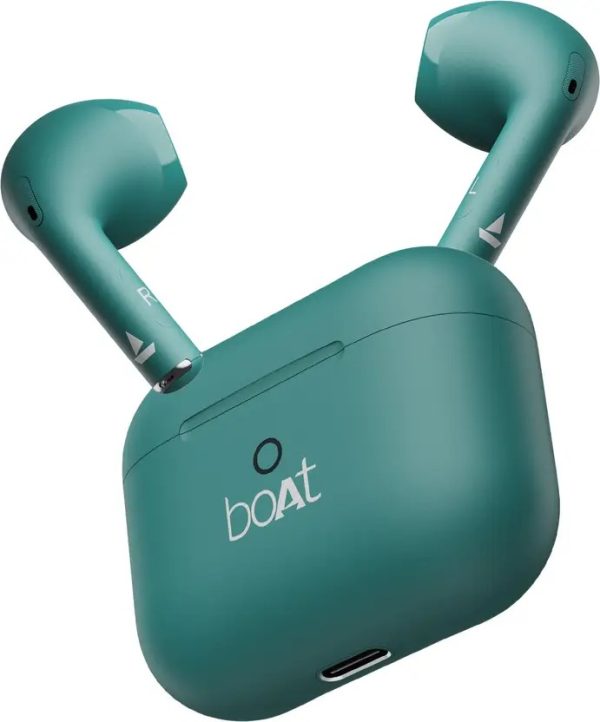 boAt Airdopes Alpha with 35 & 40 HRS Playback, 13mm Drivers, Dual Mics ENx & Beast Mode Bluetooth  (Swedish White, In the Ear)